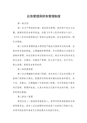 应急管理局财务管理制度.docx