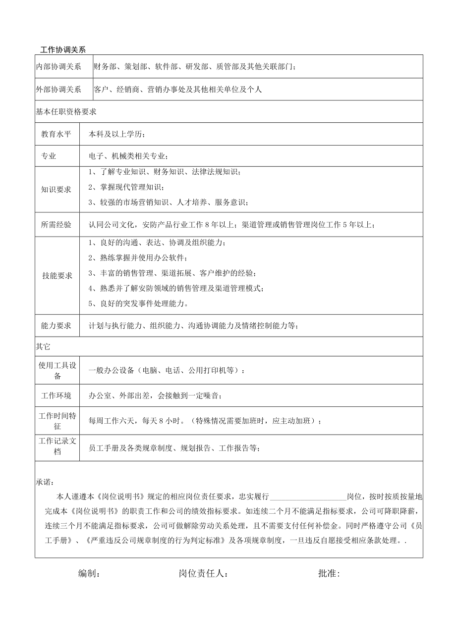 省级销售中心总监岗位说明书.docx_第2页