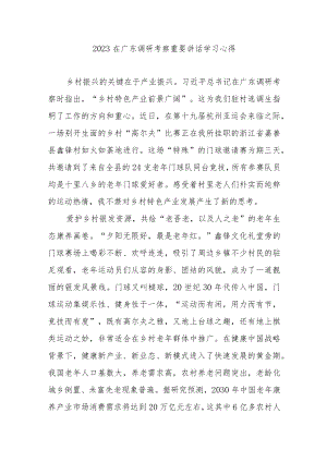 2023在广东调研考察重要讲话学习心得3篇.docx