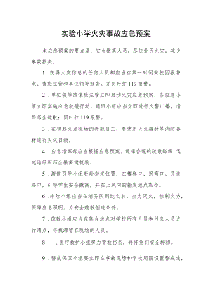 实验小学火灾事故应急预案.docx