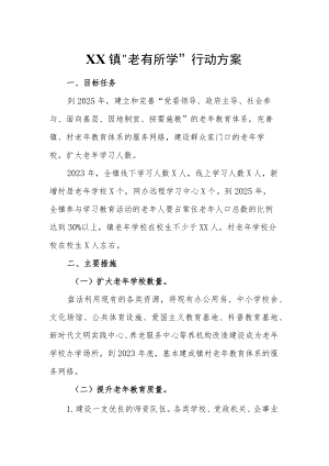 XX镇“老有所学”行动方案.docx