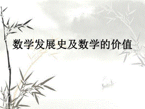 数学的发展史及数学本身的美.pptx