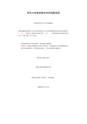 西华大学省级教改项目结题流程.docx