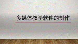 多媒体教学软件的制作.pptx