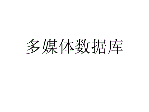 多媒体数据库.pptx