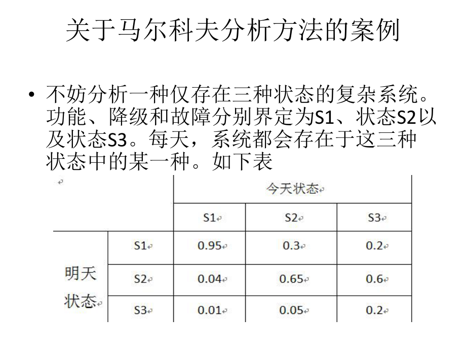 马尔科夫分析方法及情景分析方法的案例.pptx_第1页