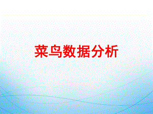 菜鸟数据分析.pptx