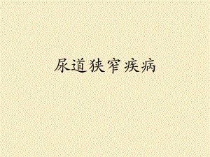 尿道狭窄医学PPT课件.pptx