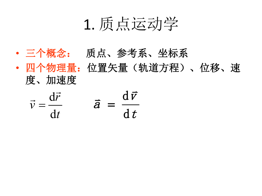 复旦大学大学物理力学课件力学小结.pptx_第3页