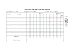 年月危险点及有毒有害作业点安全检查表.docx