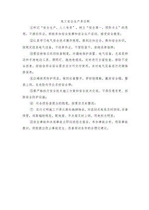 电工安全生产责任制.docx