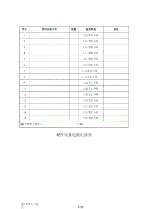 硬件设备巡检记录表.docx