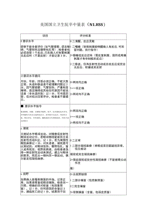 美国国立卫生院卒中量表（NIHSS）.docx