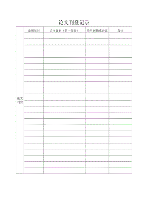 论文刊登记录表.docx