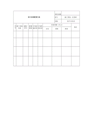 施工机械配置方案表.docx