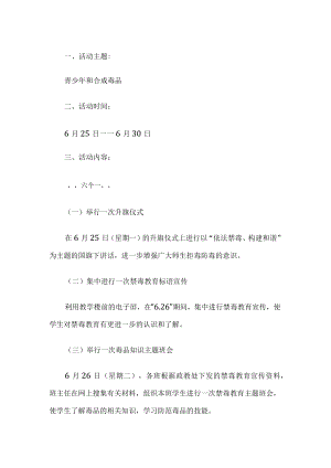 国际禁毒日活动方案.docx
