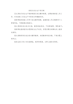 班组长安全生产责任制.docx