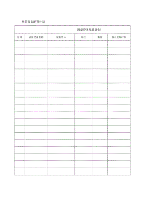 测量设备配置计划表.docx