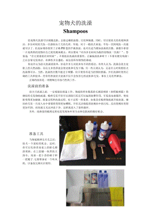 宠物犬的洗澡.docx