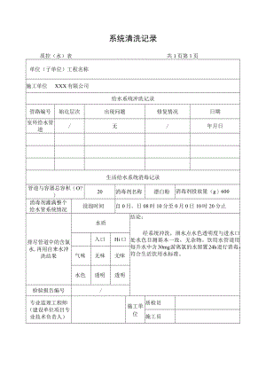 系统清洗记录表.docx