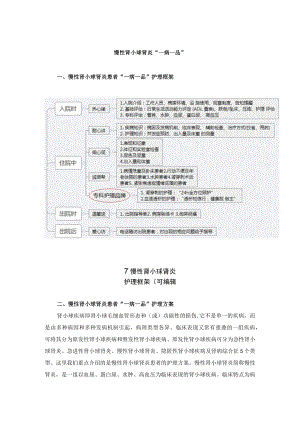 肾病科慢性肾小球肾炎“一病一品”.docx