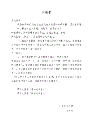 法定代表人变更经济责任承诺书.docx
