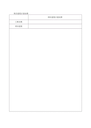 项目进度计划安排表.docx