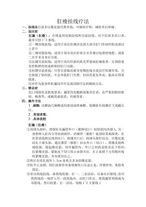 中医肛瘘挂线疗法操作规程.docx