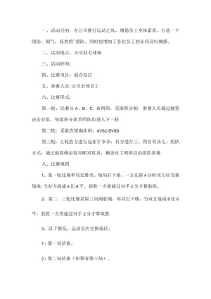 公司羽毛球方案策划方案.docx