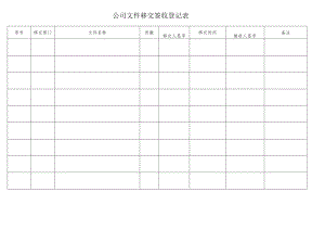 公司文件移交签收登记表（模板）.docx