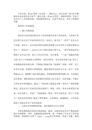 公司安全工作总结.docx