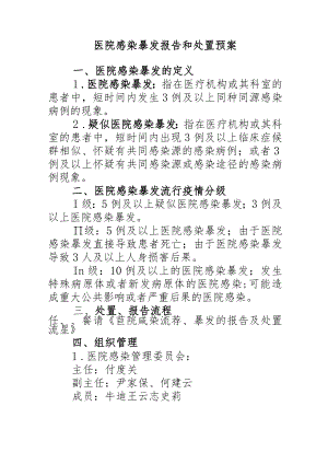 医院医院感染暴发应急处置预案.docx