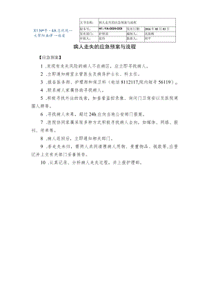 病人走失的应急预案与流程.docx