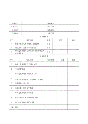 塔式起重机安装自检表.docx