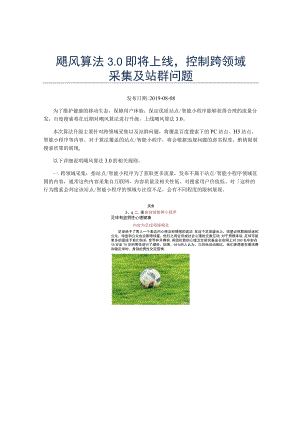 飓风算法0即将上线控制跨领域采集及站群问题.docx