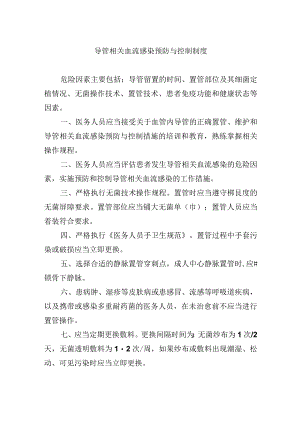 导管相关血流感染预防与控制制度.docx