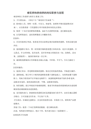 裱花师和烘焙师的岗位职责与流程.docx