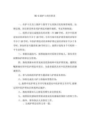 N1-1级护士岗位职责.docx