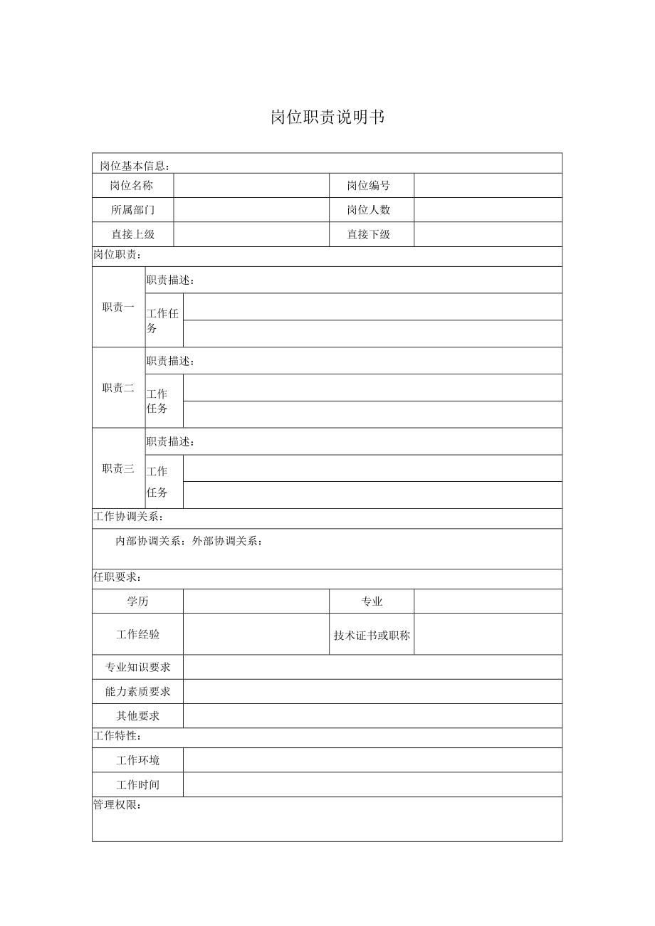 岗位职责说明书.docx_第1页
