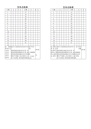 叉车点检表.docx