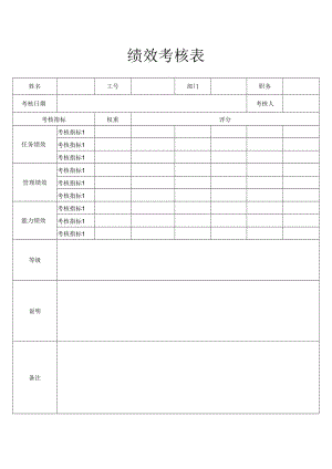 绩效考核表.docx