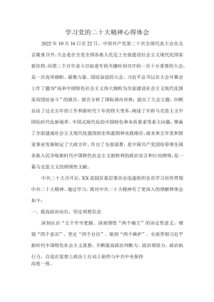 建筑施工企业党员干部深入组织《学习党的二十大精神》个人心得体会.docx