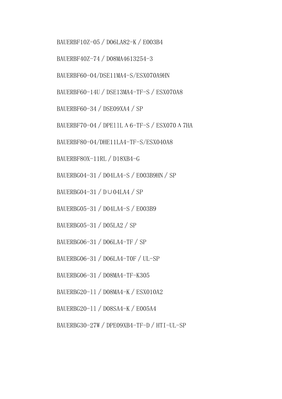 爱泽工业到货产品专题及库存 ——BAUER篇.docx_第3页