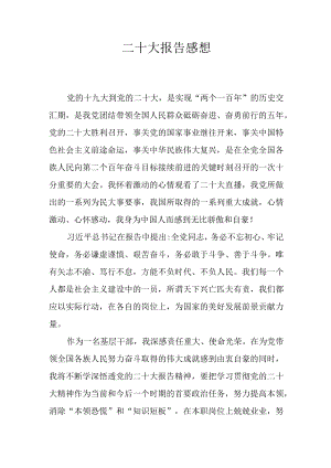 二十大报告感想.docx