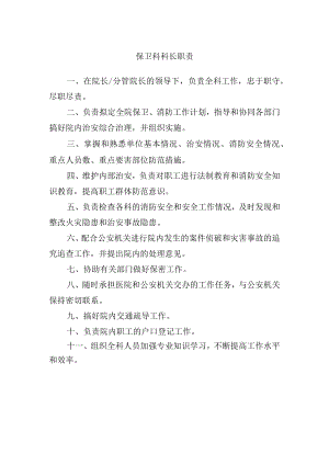 保卫科科长职责.docx