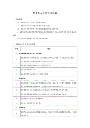 集采药品管理系统参数.docx