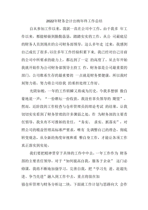 2022年通讯公司财务会计出纳年终工作总结.docx