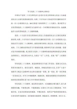 干部学习党的二十大精神心得体会.docx