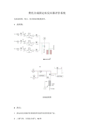 费托合成固定床反应器评价系统.docx