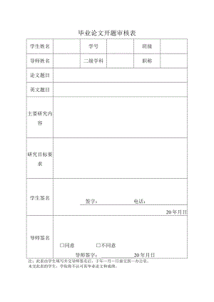 毕业论文开题审核表.docx